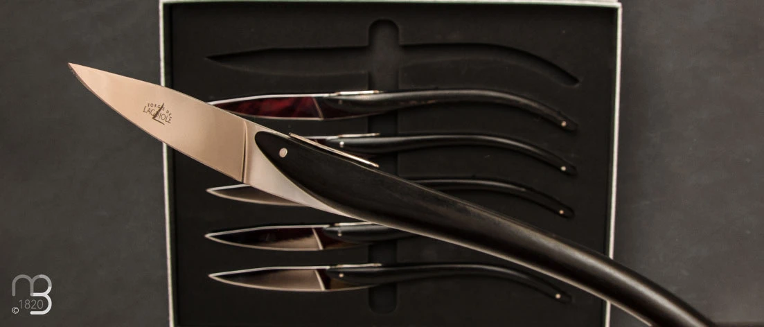 Coffret 6 Couteaux Table Laguiole Pic 4 Coffret 6 Couteaux Table Laguiole Pic – Image 2