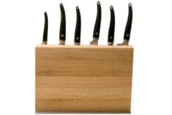 Laguiole En Aubrac Gourmet COL99CUIGOEBIB Set De 6 Couteaux Bois D'ébène Avec Bloc à Couteaux -Laguiole AUCOL99CUIGOEBIB 03 laguiole en aubrac