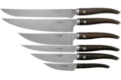 Laguiole En Aubrac Gourmet COL99CUIGOEBIB Set De 6 Couteaux Bois D'ébène Avec Bloc à Couteaux -Laguiole AUCOL99CUIGOEBIB 04 laguiole en aubrac