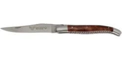 Laguiole En Aubrac 12cm Doubles Platines, Loupe De Palissandre