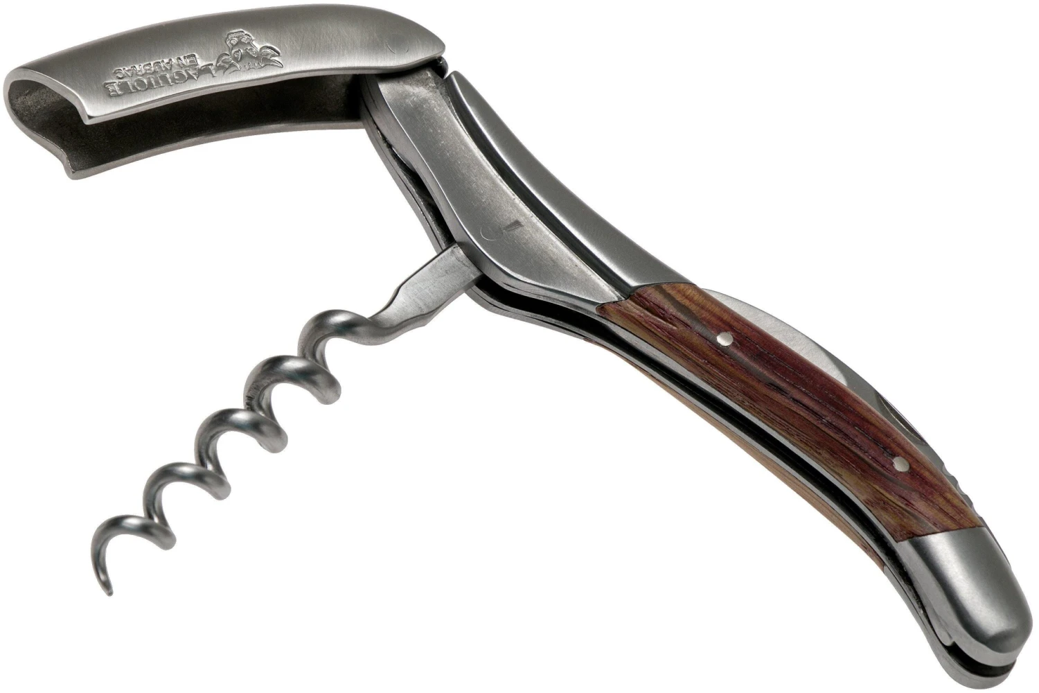 Laguiole En Aubrac Couteau Sommelier En Chêne De Barrique Infusé Dans Du Vin Rouge 4 Laguiole En Aubrac Couteau Sommelier En Chêne De Barrique Infusé Dans Du Vin Rouge – Image 2