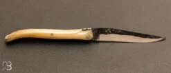 Couteau Laguiole Aubrac Lame Forgée Et Manche Corne Blonde -Laguiole COUTEAU LAGUIOLE AUBRAC FORGE CORNE BLONDE 2 zoom