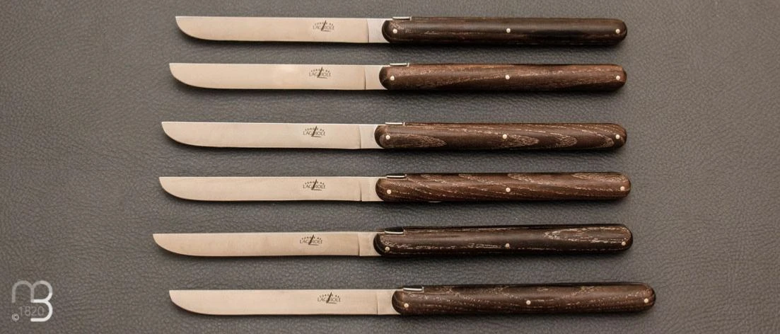 Coffret De 6 Couteaux De Table Manches Frêne Densifié Par Andrée Putman 3 Coffret De 6 Couteaux De Table Manches Frêne Densifié Par Andrée Putman