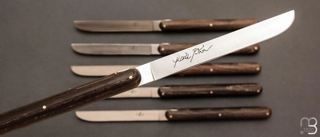 Coffret De 6 Couteaux De Table Manches Frêne Densifié Par Andrée Putman 4 Coffret De 6 Couteaux De Table Manches Frêne Densifié Par Andrée Putman – Image 2