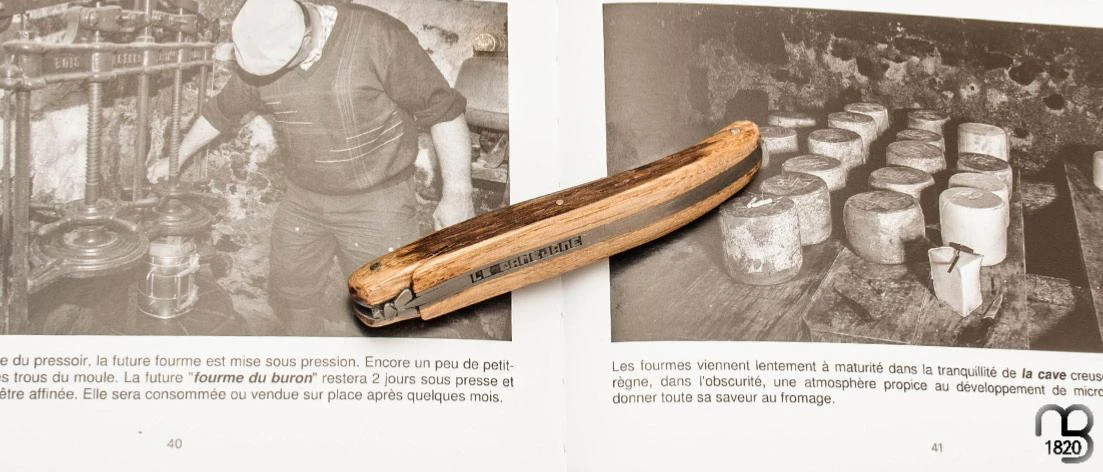 Couteau " Buron De Camejane " Laguiole Plein Manche Châtaigner De La Gerle Par Forge De Laguiole - Série Limitée 9 Couteau " Buron De Camejane " Laguiole Plein Manche Châtaigner De La Gerle Par Forge De Laguiole - Série Limitée – Image 7