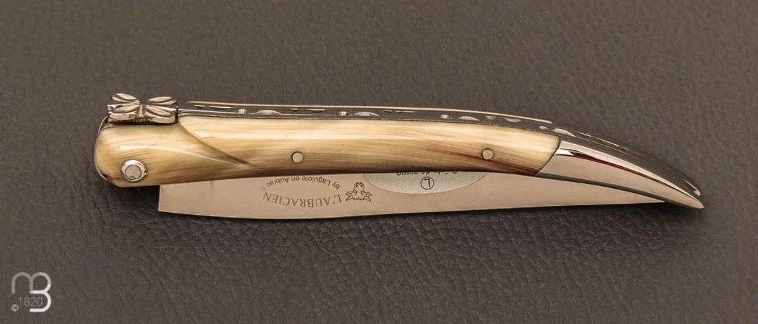 Couteau " L'Aubracien " Par Laguiole En Aubrac - Pointe De Corne 7 Couteau " L'Aubracien " Par Laguiole En Aubrac - Pointe De Corne – Image 5