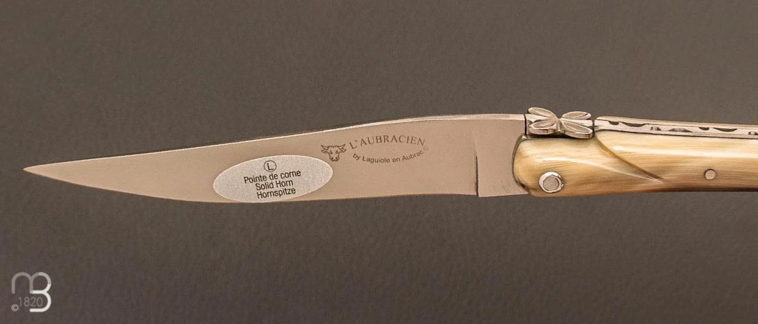 Couteau " L'Aubracien " Par Laguiole En Aubrac - Pointe De Corne 5 Couteau " L'Aubracien " Par Laguiole En Aubrac - Pointe De Corne – Image 3