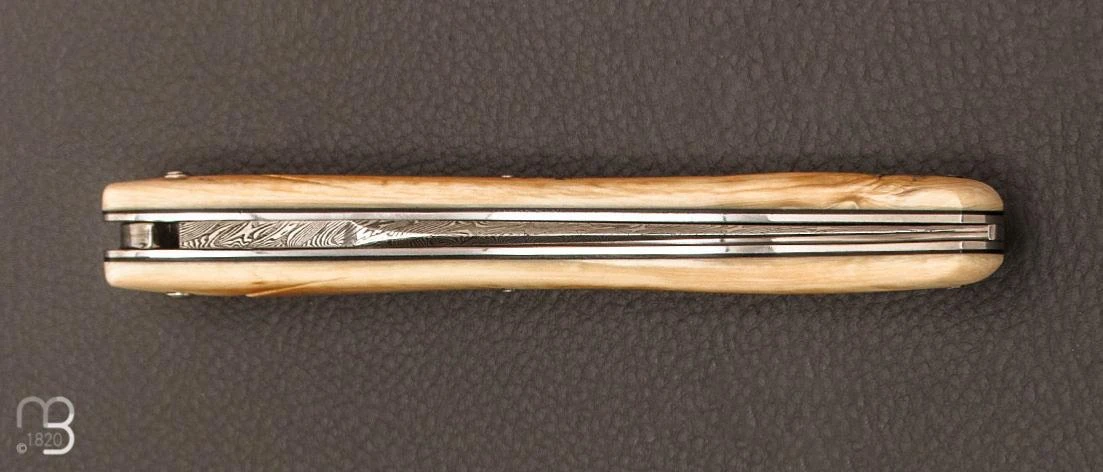 Couteau " Laguiole 13 Cm" Pièce Unique Damas Et Mammouth Par Rozelier Fabien- Ty Coutelier 8 Couteau " Laguiole 13 Cm" Pièce Unique Damas Et Mammouth Par Rozelier Fabien- Ty Coutelier – Image 6