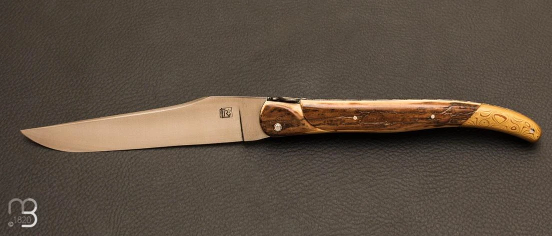 Couteau De Collection Laguiole 15 Cm Mammouth Et Mokumé Par Rozelier Fabien- Ty Coutelier 3 Couteau De Collection Laguiole 15 Cm Mammouth Et Mokumé Par Rozelier Fabien- Ty Coutelier