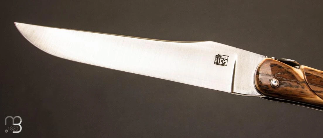 Couteau De Collection Laguiole 15 Cm Mammouth Et Mokumé Par Rozelier Fabien- Ty Coutelier 5 Couteau De Collection Laguiole 15 Cm Mammouth Et Mokumé Par Rozelier Fabien- Ty Coutelier – Image 3