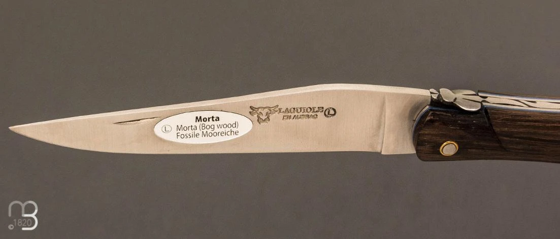 Couteau Laguiole En Aubrac 12 Cm Plein Manche En Morta Et Phacochère 5 Couteau Laguiole En Aubrac 12 Cm Plein Manche En Morta Et Phacochère – Image 3