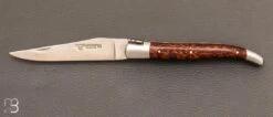 Couteau Laguiole En Aubrac Manche Amourette, Lame Satinée