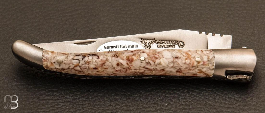 Couteau Laguiole Aubrac "Coquille Saint Jacques Stabilisée 7 Couteau Laguiole Aubrac "Coquille Saint Jacques Stabilisée – Image 5