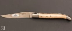 Couteau Laguiole En Aubrac Erable Ondé Naturel - Acier 12c27 Mat