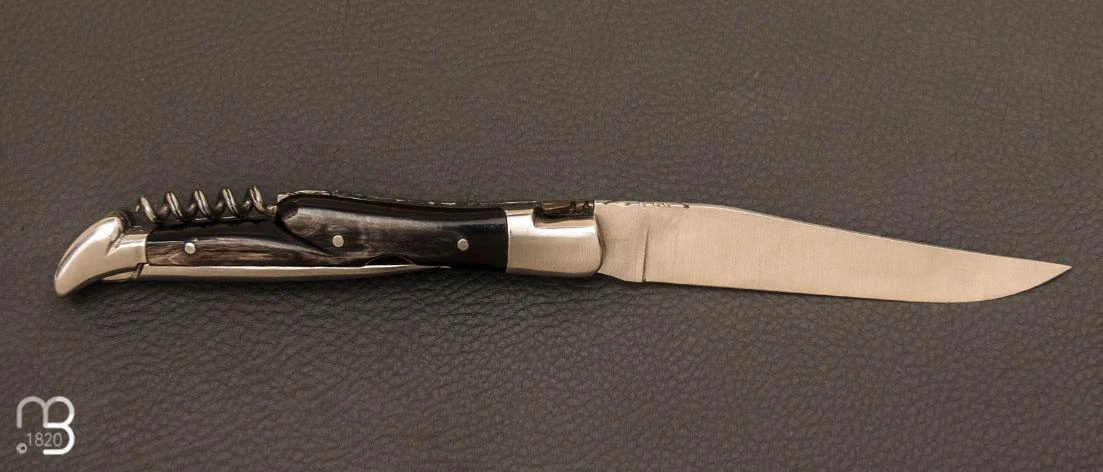 Couteau "Laguiole Berthier" 12cm 3 Pièces Corne Ronde 4 Couteau "Laguiole Berthier" 12cm 3 Pièces Corne Ronde – Image 2