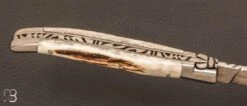 Couteau "Laguiole Berthier" 12cm Bois De Cerf -Laguiole Couteau Laguiole Berthier 12cm bois de cerf 3 zoom