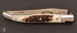 Couteau "Laguiole Berthier" 12cm Bois De Cerf -Laguiole Couteau Laguiole Berthier 12cm bois de cerf 4 zoom