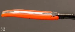 Couteau Laguiole Fait Main Par Stéphane Rambaud - G10 Orange -Laguiole Couteau Laguiole G10 Orange fait main par Stephane Rambaud 4 zoom