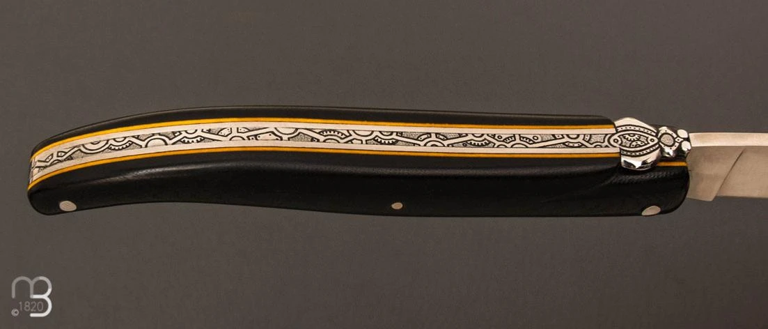 Couteau " Laguiole Horlogerie " De Collection Par Jean-Michel Cayron 6 Couteau " Laguiole Horlogerie " De Collection Par Jean-Michel Cayron – Image 4