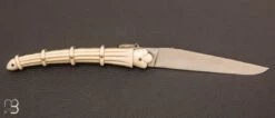 Couteau " Laguiole Epi De Maïs " Par Stéphane Rambaud Ivoire De Mammouth -Laguiole Couteau Laguiole collection par Stephane Rambaud mammouth 2 zoom