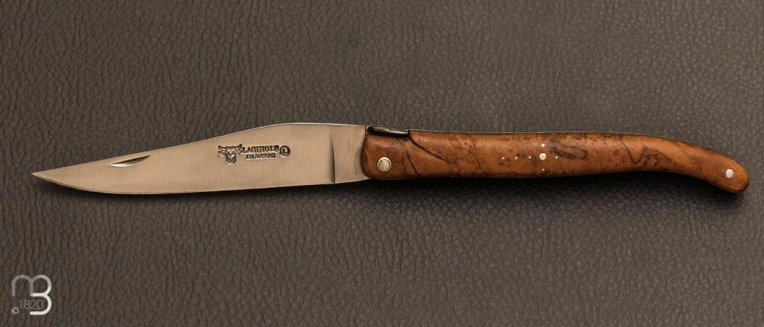 Couteau Laguiole En Aubrac 12 Cm Manche Loupe De Teck 3 Couteau Laguiole En Aubrac 12 Cm Manche Loupe De Teck