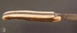 Couteau " Laguiole Pièce Unique " Par Virgilio Munoz - Mammouth Et Damas -Laguiole Couteau Laguiole mam et damas par Virgilio Munoz 4 zoom