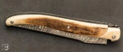 Couteau De Collection Laguiole 12 Cm Damas Et Mammouth Par Rozelier Fabien- Ty Coutelier -Laguiole Couteau collection Laguiole 12 cm Damas Mammouth Rozelier Fabien Ty coutelie 4