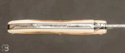 Couteau De Collection Laguiole 12 Cm Damas Et Mammouth Par Rozelier Fabien- Ty Coutelier -Laguiole Couteau collection Laguiole 12 cm Damas Mammouth Rozelier Fabien Ty coutelie 5