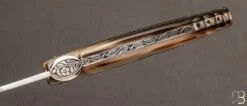 Couteau De Collection Laguiole 13 Cm Corne Blonde Par Jean-Michel Cayron -Laguiole Couteau de collection Laguiole 13 cm Corne blonde par Jean Michel Cayron 3 z