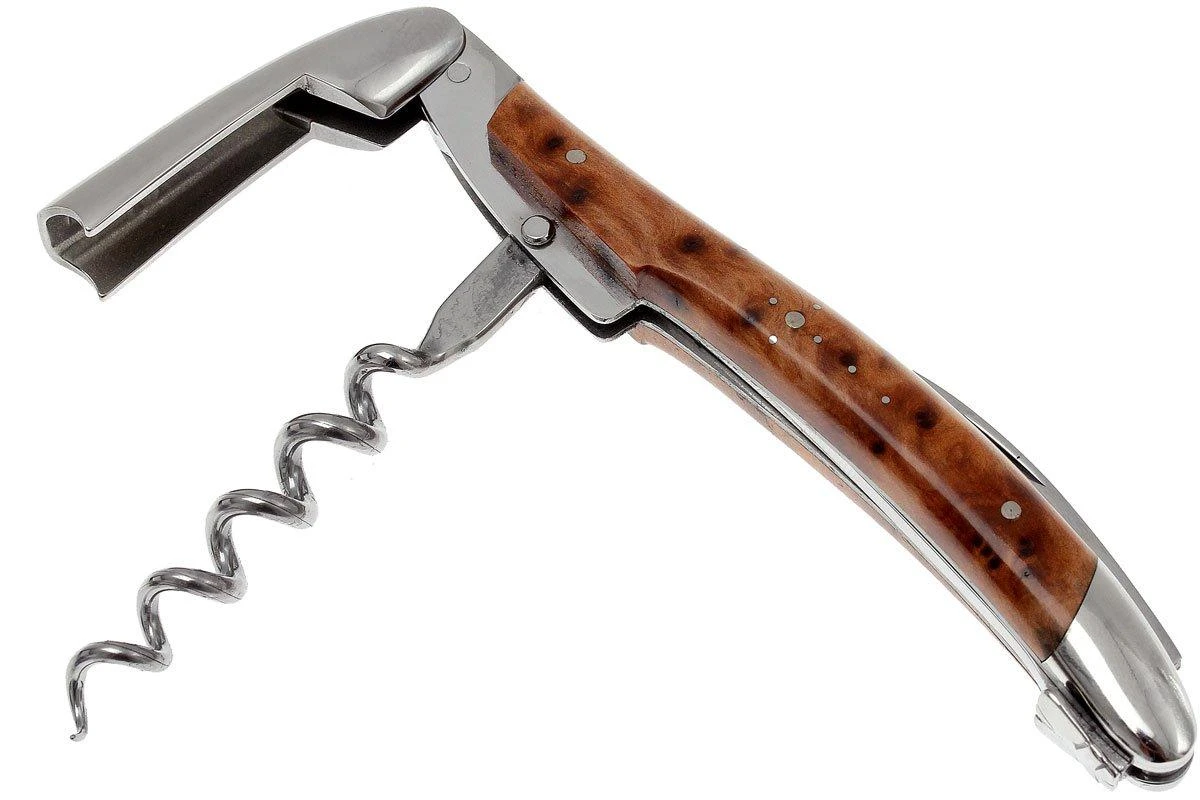 Forge De Laguiole SOM1THBRI, Couteau Sommelier Poli, Thuya-wood 4 Forge De Laguiole SOM1THBRI, Couteau Sommelier Poli, Thuya-wood – Image 2