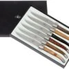 Forge De Laguiole, T62MINBOISSAT, Matifié Avec 6 Sortes De Bois -Laguiole LAT62MINBOISSAT 01 forge de laguiole steakmesset lat62minboissat 01