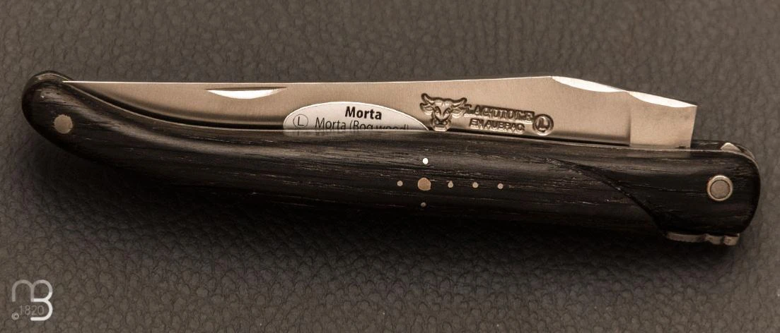 Couteau Laguiole En Aubrac 12 Cm Plein Manche En Morta 7 Couteau Laguiole En Aubrac 12 Cm Plein Manche En Morta – Image 5