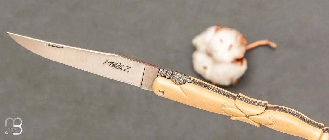 Couteau De Collection Laguiole Aile De Pigeon Buis Par Virgilio Munoz 5 Couteau De Collection Laguiole Aile De Pigeon Buis Par Virgilio Munoz – Image 3