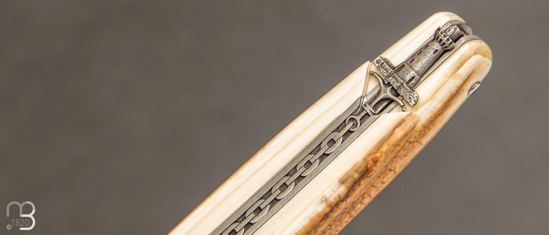 Couteau De Collection Laguiole Damas Et Mammouth Par Virgilio Munoz 7 Couteau De Collection Laguiole Damas Et Mammouth Par Virgilio Munoz – Image 5