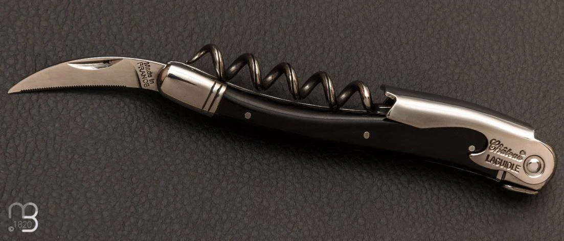 Couteau Sommelier Château Laguiole Manche En Corne Noire 6 Couteau Sommelier Château Laguiole Manche En Corne Noire – Image 4