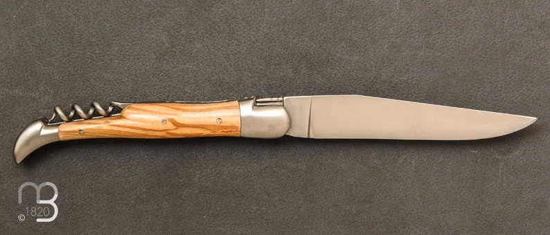 Couteau Laguiole Olivier 12 Cm Tire-Bouchon Ref 22121INOL 4 Couteau Laguiole Olivier 12 Cm Tire-Bouchon Ref 22121INOL – Image 2