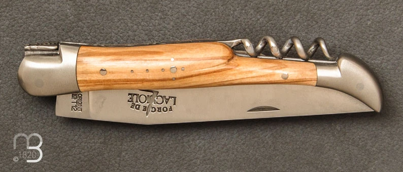 Couteau Laguiole Olivier 12 Cm Tire-Bouchon Ref 22121INOL 5 Couteau Laguiole Olivier 12 Cm Tire-Bouchon Ref 22121INOL – Image 3