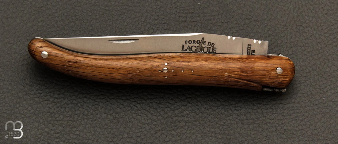 Couteau Laguiole Série Limitée Chêne Fossilisé Plein Manche " Berthier 1820 " Par Forge De Laguiole 6 Couteau Laguiole Série Limitée Chêne Fossilisé Plein Manche " Berthier 1820 " Par Forge De Laguiole – Image 4