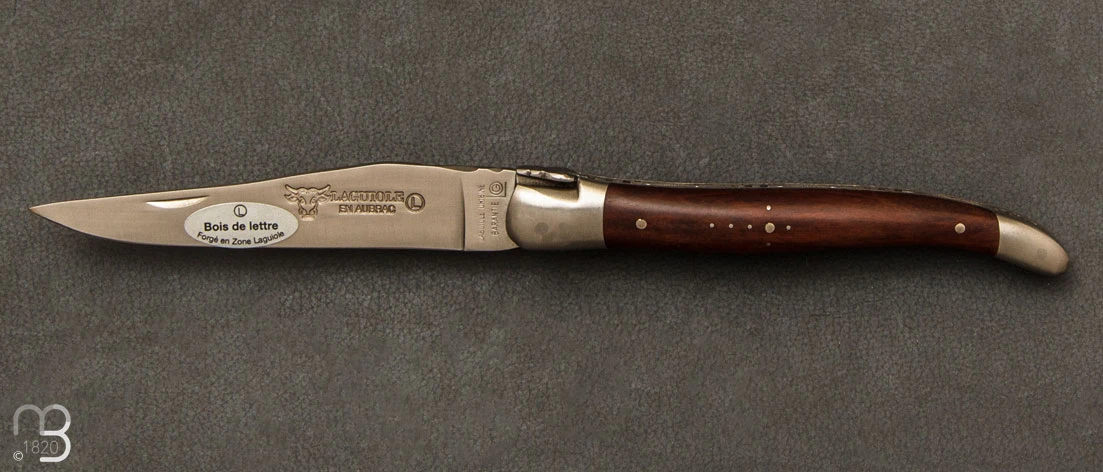 Couteau Laguiole Aubrac Bois De Lettre 3 Couteau Laguiole Aubrac Bois De Lettre